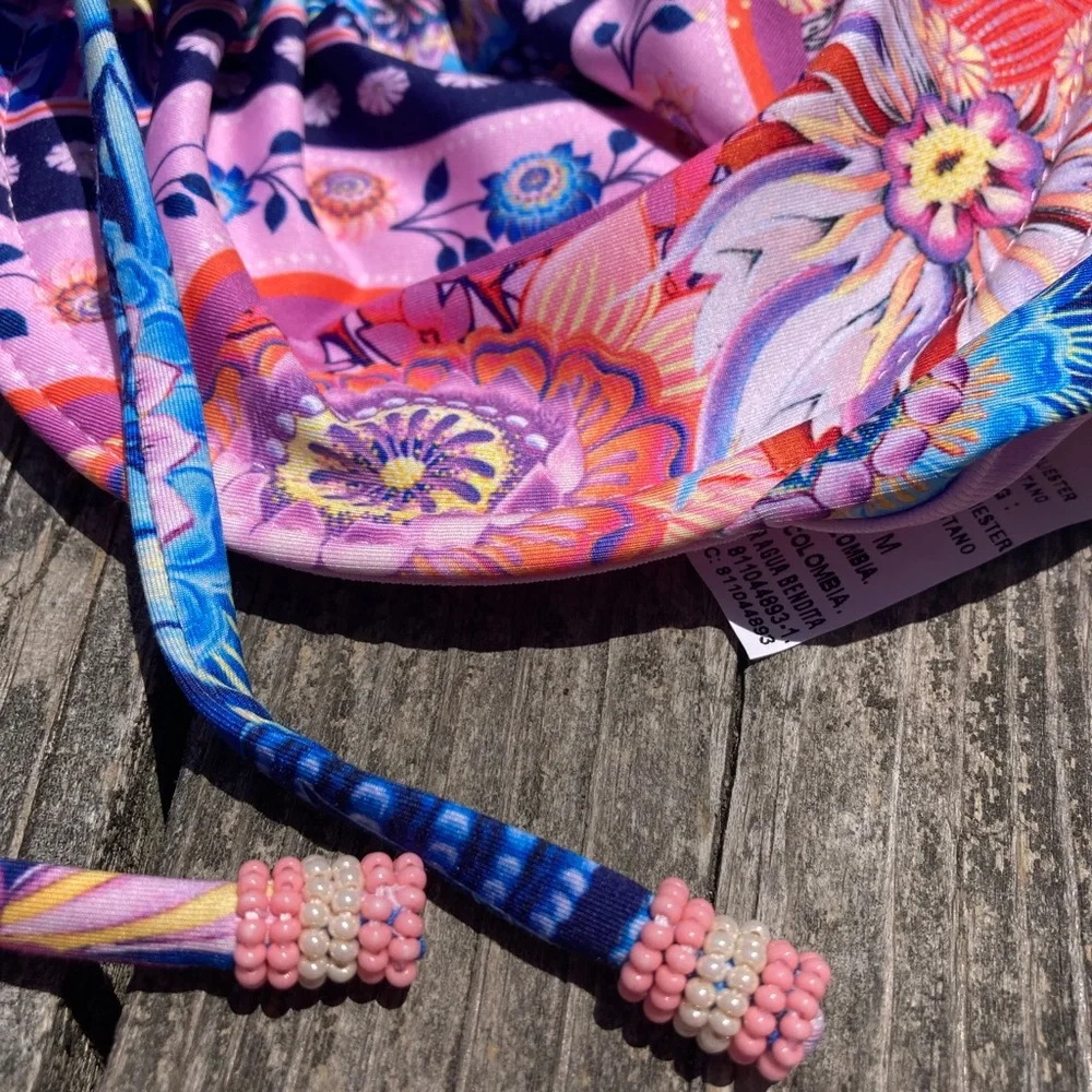 AGUA BENDITA Set - Freya Boreal Bikini Top & Lola Boreal Bottoms - L/M